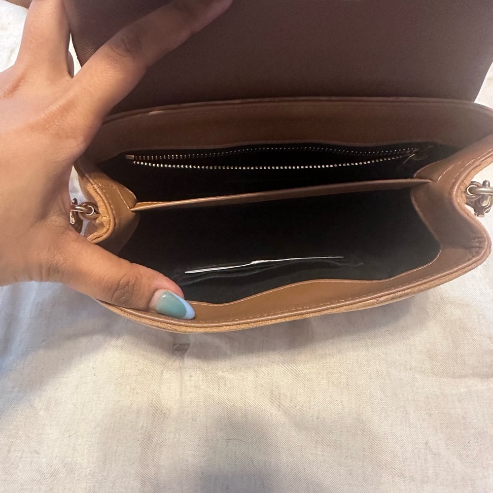 Saint Laurent Brown Suede Toy Loulou Crossbody Bag - Picture 3 of 10